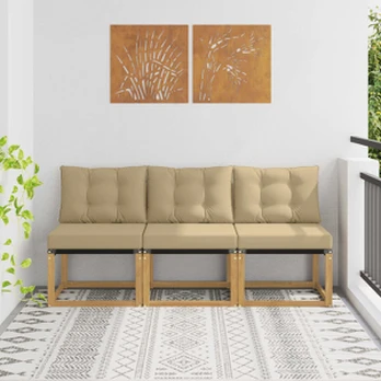 3 Vienetas Lauko Vidurinis Sofa
