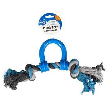 Žaislas šunims Duvo+ Pull Ring, 30 cm, mėlynas/pilkas