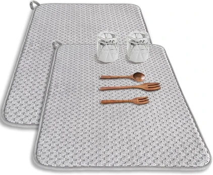 Mikroskinučių indų džiovinimo kilimėliai, 2 vnt.