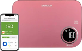 Virtuvinės svarstyklės Sencor SKS 7074RD su Bluetooth kaina