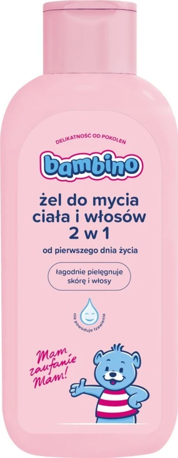 Dušo želė ir šampūnas Bambino 2In1, 400 ml