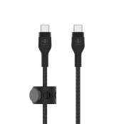 Belkin BOOST↑CHARGE PRO Flex USB kabelis 1 m USB 2.0 USB C Juoda kaina