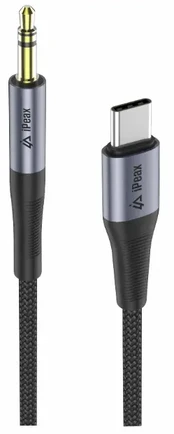 iPEAX ADAPTER USB-C / 3.5 MM JACK 1.5 M Juodas