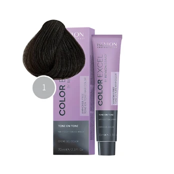 Revlon Color Excel Hair Colouring Gel Glossy 1 Black, 70 ml