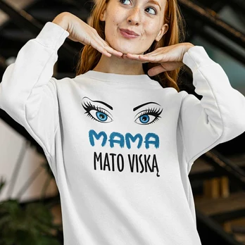 Džemperis "Mama mato viską" (be kapišono)
