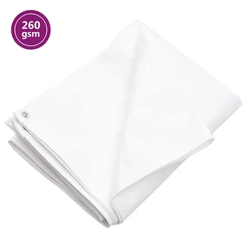 Tentas, baltos spalvos, 8x8m, 260g/m²