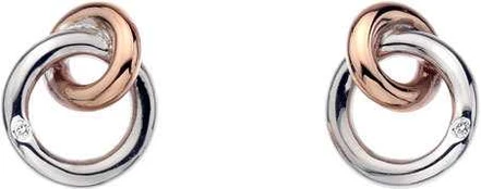 Hot Diamonds Stud auskarai Eternity Interlocking DE309
