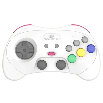 Retro-Bit - SEGA Saturn PRO Controller - White
