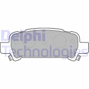 DELPHI LP1509 Brake pad set kaina
