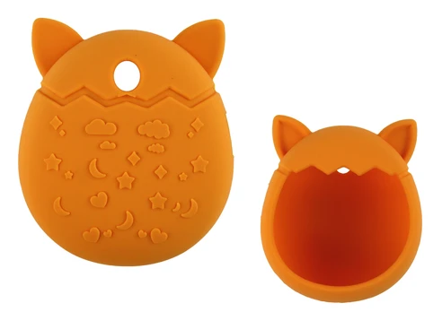 Silikoninis dėklas Tamagotchi žaidimui, oranžinis