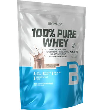 BioTech 100% Pure Whey, Cookies & Cream, 900 g
