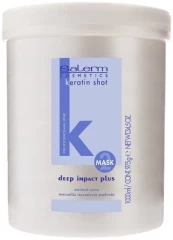 Salerm Cosmetics Keratin Shot Mask Deep Impact Plus 1000ml kaina