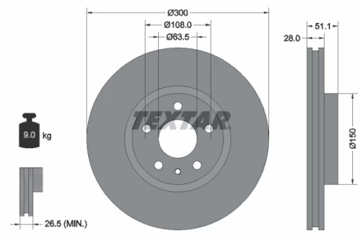 Stabdžių diskas FEBI BILSTEIN 104953