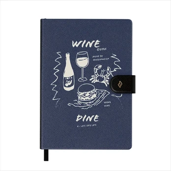 Wine & Dine - Notebook, A5 (14.8 x 21cm) / Lined