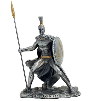 Statulėlė graikų karys LEONIDAS. Aukštis 12cm.