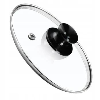 Stiklinis dangtis 18cm Universalus dangtelis