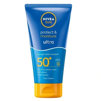 NIVEA_Sun Protect &amp; Moisture drėkinantis saulės kremas SPF50+ 150 ml