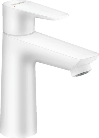 Hansgrohe HG Talis E 110 HV-armatur - med løft-op bundventil, Mat hvid