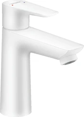 Hansgrohe HG Talis E 110 HV-armatur - med løft-op bundventil, Mat hvid kaina