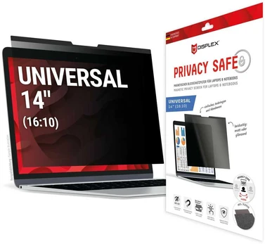 DISPLEX Privacy Safe Blickschutzfolie Universal (Mag) 14", 16:10