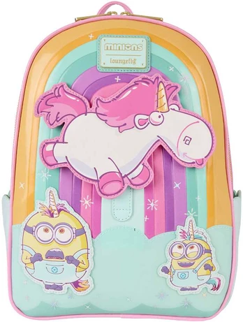 Loungefly Minions Fluffy Unicorn backpack 30cm