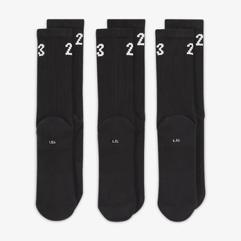 Jordan Essential Crew kojinės (3 poros) - Dydis 46-50 (DA5718-010 Kojinės)