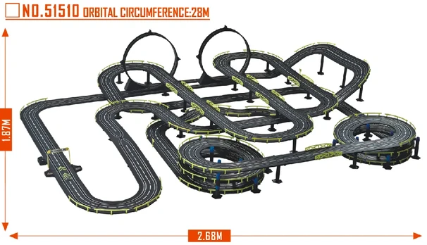 Mega lenktynių trasa Crazy Loop 1:43
