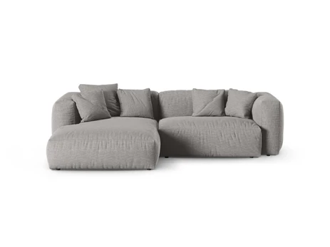 Modular Left Corner Sofa, "Martina", 2 Seats, 280x176x75, Light Grey