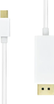 Kabelis USB ProXtend USB-C - DisplayPort 0.5 m Balta (JAB-6988711) kaina