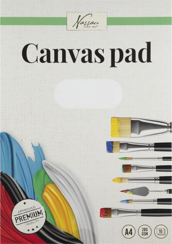 Nassau - A4 Canvas Pad , 10 sheets (AR1060)