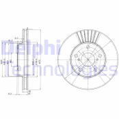 Stabdžių diskas DELPHI BG3856 kaina