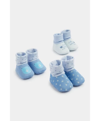 MOTHERCARE tekstiliniai batukai 3 vnt., FD364