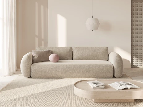 Sofa With Bed Function And Box, "Tonale", 3 Seats, 262x105x88 Made in Europe