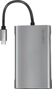 LogiLink Dockingstation USB 3.2 Gen1,USB-C, 10-Port,PD,silb. kaina