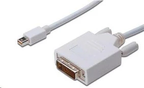 PREMIUMCORD Kabelis Mini DisplayPort - DVI 2m, bílý