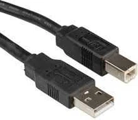 Roline USB 2.0 KABELIS, USB-A: HAN - USB-B: HAN, 1,8M, SORT
