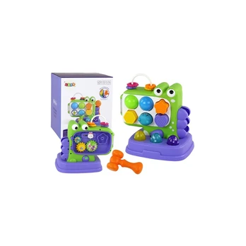 Dinosaur Educational Panel Whack-A-Mole Sorter Game For Children Purple