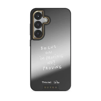 Focus On - Samsung Galaxy S25 Plus Case, Elite Mirror Dark (Magnetic) / Gold