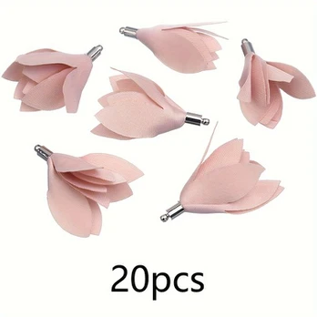 Šifono pakabukai, Pink (20pcs)