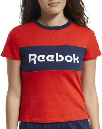 Reebok Palaidinė MoterimsTe Linear Logo Deta Raudona