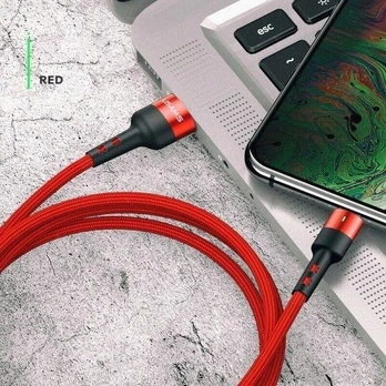 USB Usams USB-A – USB-C laidas 1 m raudonas (63765-uniw)