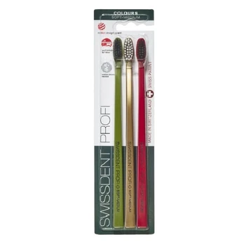 Swissdent Soft-Medium Festive Toothbrush 2 + 1 FREE Unisex