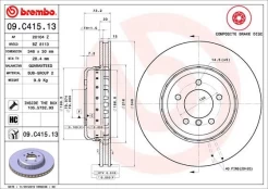 Stabdžių diskas BREMBO 09.C415.13 kaina