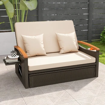 Sofa Lauko dienos lova ir pufas 2 vnt.