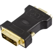 Adapteris DELTACO DVI-A-M - VGA-F, juodas / DVI-4 kaina