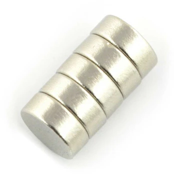 Neodimio magnetai 6x3mm - 5 vnt