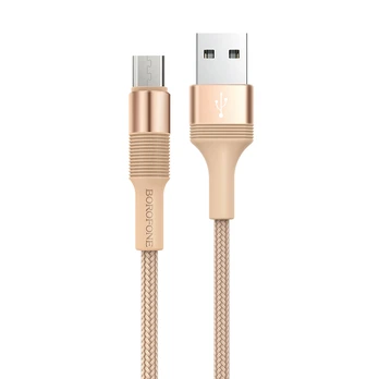 Oem Borofone Cable BX21 Outstanding - USB to Micro USB - 2,4A 1 metre auksinis