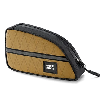 Rockbros Triangle dviračio rėmo krepšys 0,8l - rudas