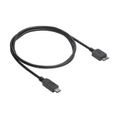 AKYGA USB kabelis AK-USB-44 micro USB B m / C tipo USB m ver. 3.1 1.0m kaina