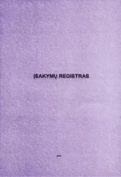 Įsakymų registras, A4 (24)  0720-029 kaina